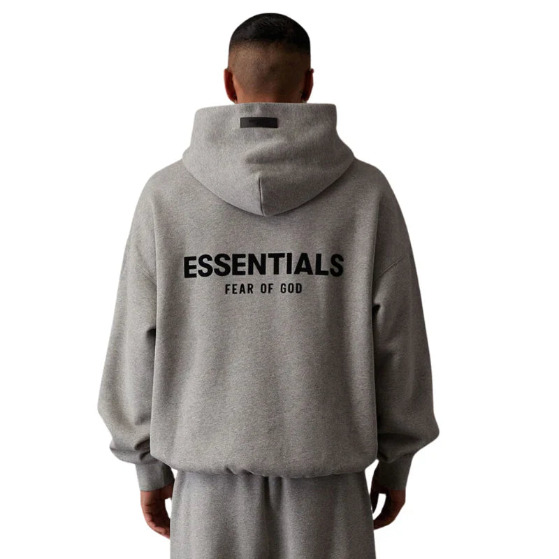SUDADERA ESSENTIALS GRIS FUERTE