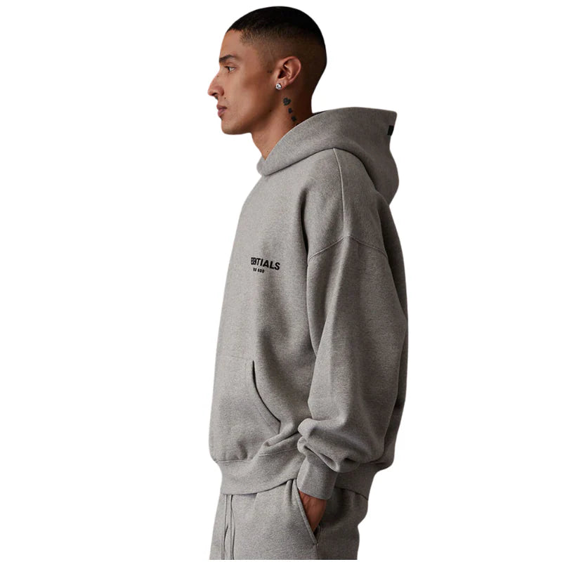 SUDADERA ESSENTIALS GRIS FUERTE